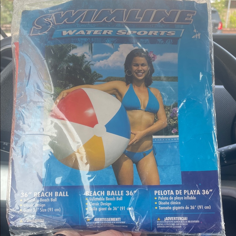 Swimline 36” Vintage Inflatable Beach Ball